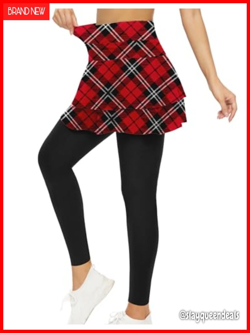 Pleated Tennis Skirted Leggings Golf Skort with Pockets
